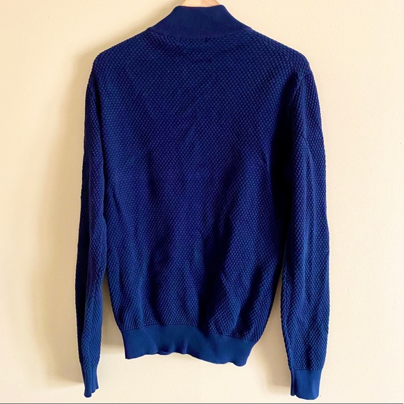 Men’s Zip Up Knit Sweater - Picture 3 of 4